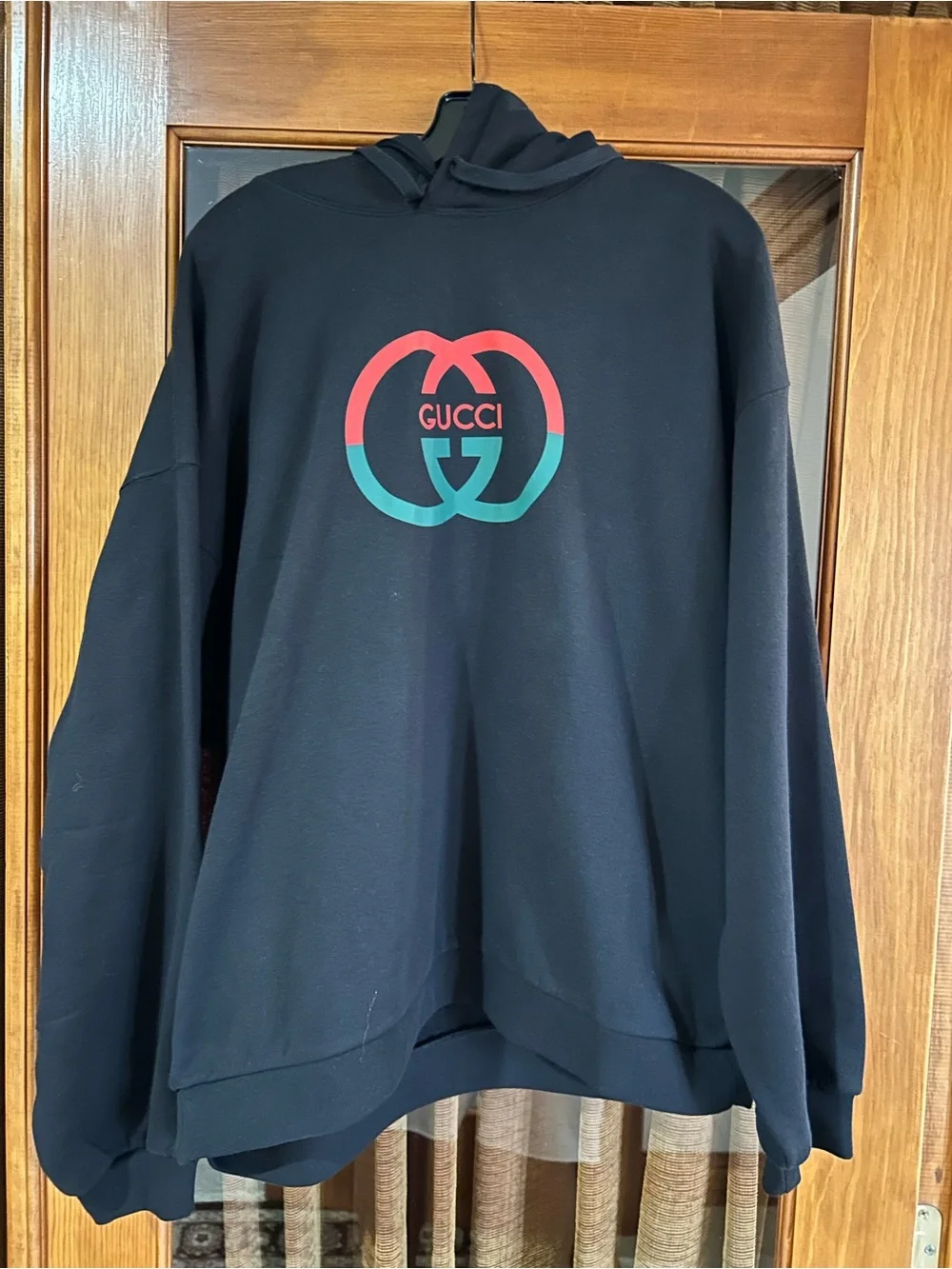 Men's Gucci cotton interlocking G logo sweatshirt size large made in Italy.